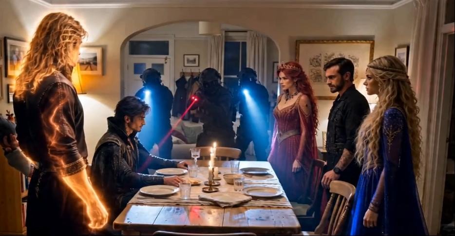 Soldiers Raid Kenny's Dinner Party