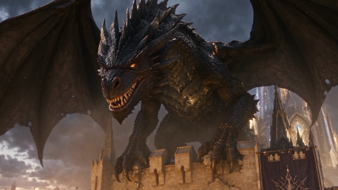 Dragon Battle with Valerius and Sylverion