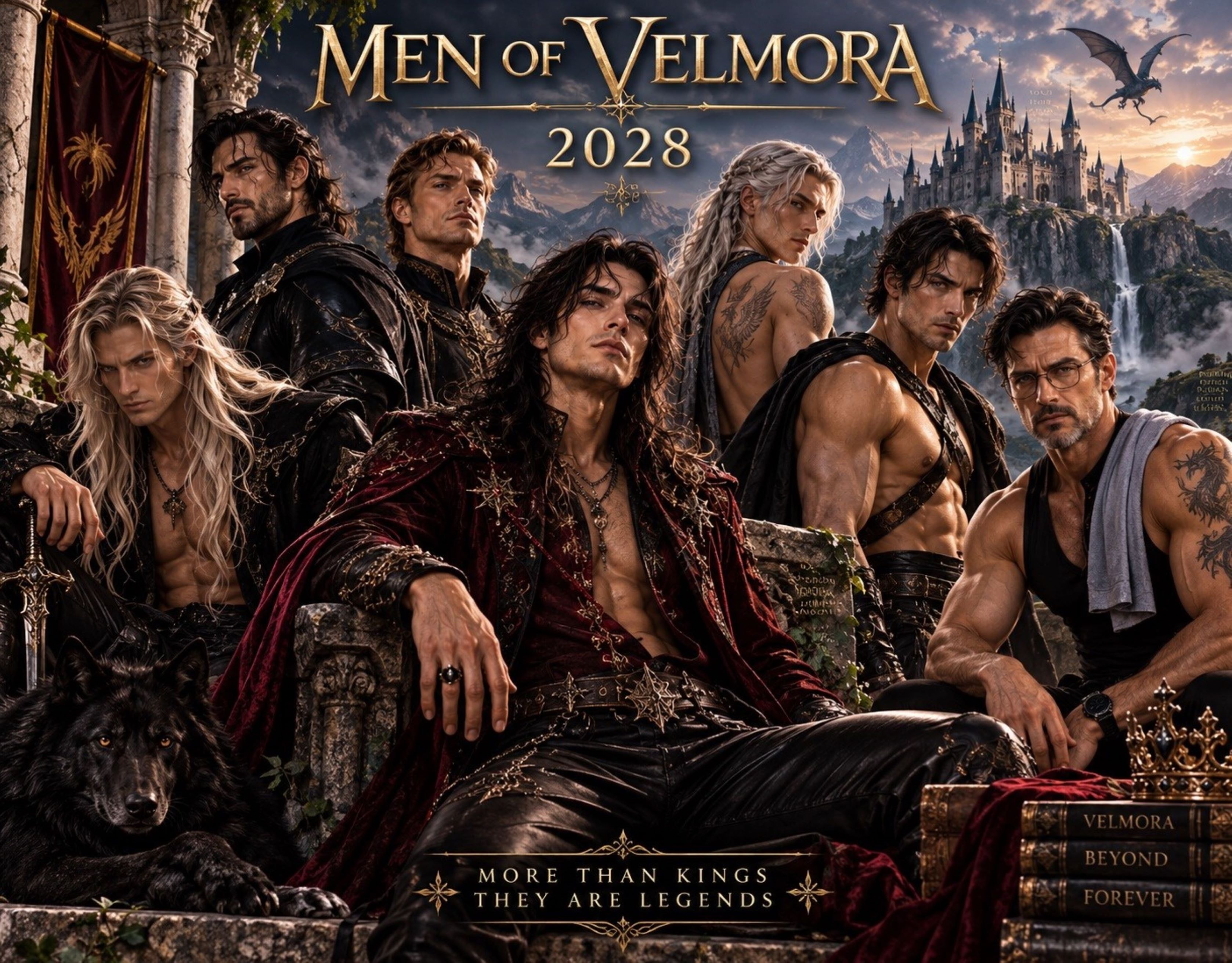 Men of Velmora 2027/2028 Calendar